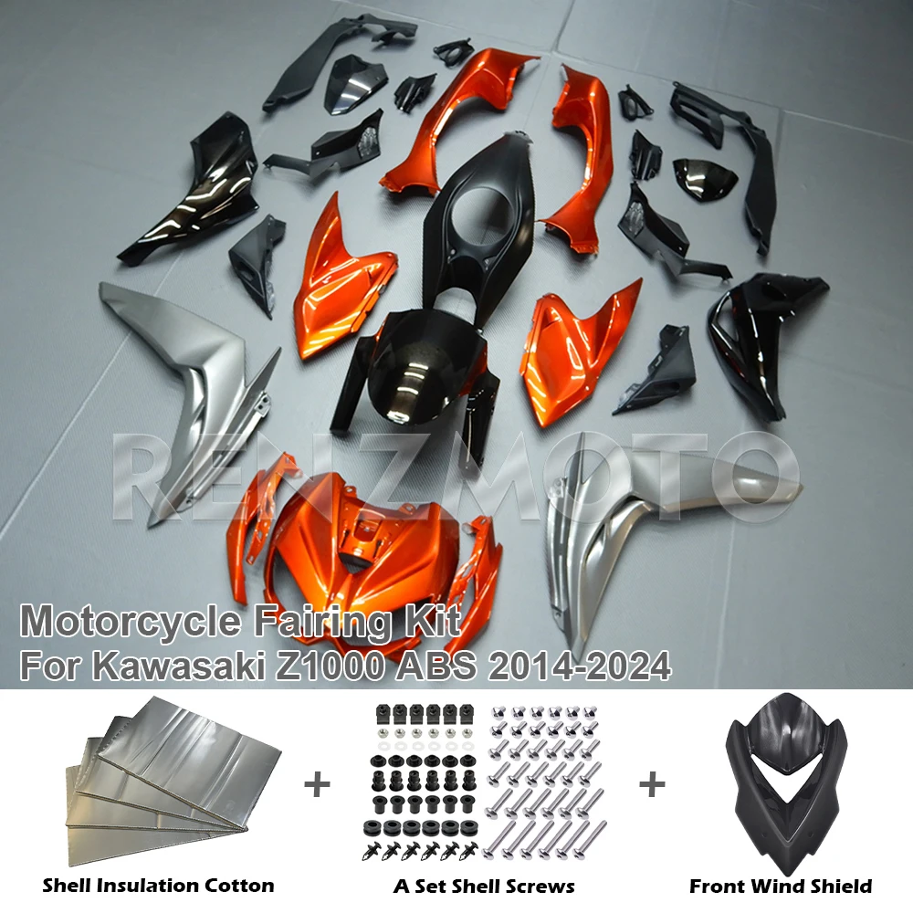 Для Kawasaki Z1000 ABS 2014-2024 комплект обтекателей для мотоцикла, комплект кузова, литьевая форма, комплект кузова Z1000 ABS 14-24 K1015-103a