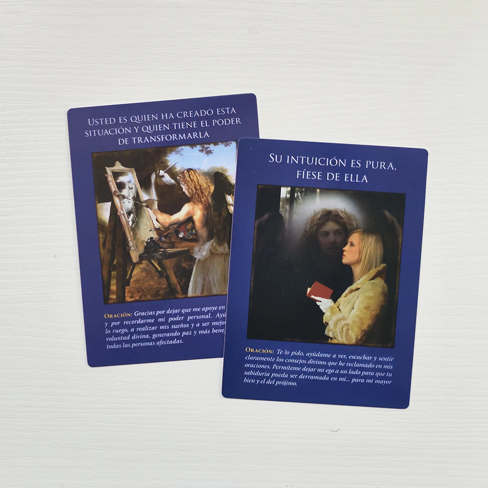 original size High quality Rugged Spanish Deck Archangel Michael Oracle Cards: A 44-Card Deck and PDF Guidebook