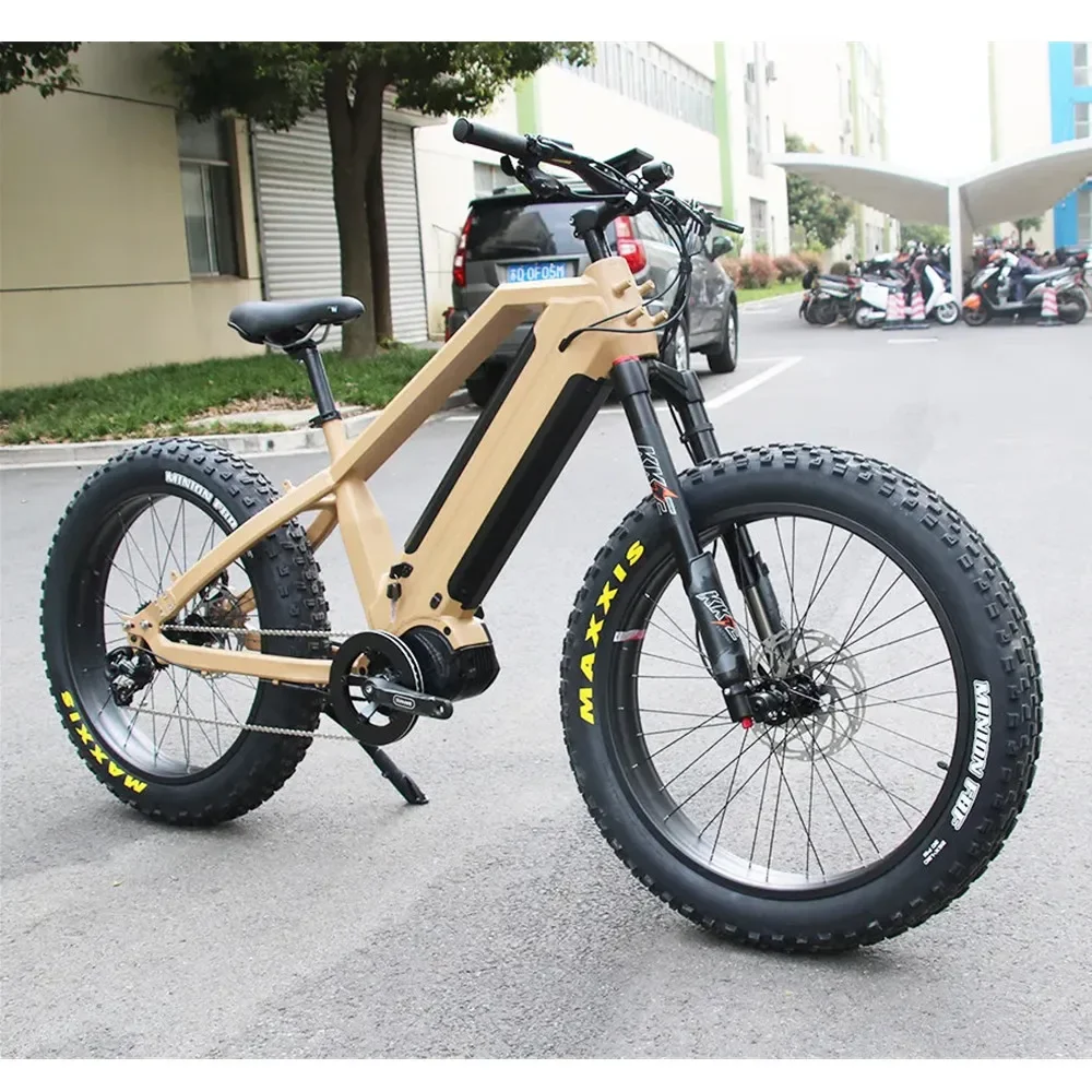 26*4.8 1000W Lithium Battery Fat Tire Electric Mountain Bike Snow Ebike Dual  Electric Bicycle with LCD Displaycustom