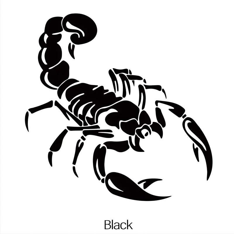 Cool dual wielding scorpions creative&funny stickers for cartoon fans&lover,high quality for car trucks motorcycles & laptops