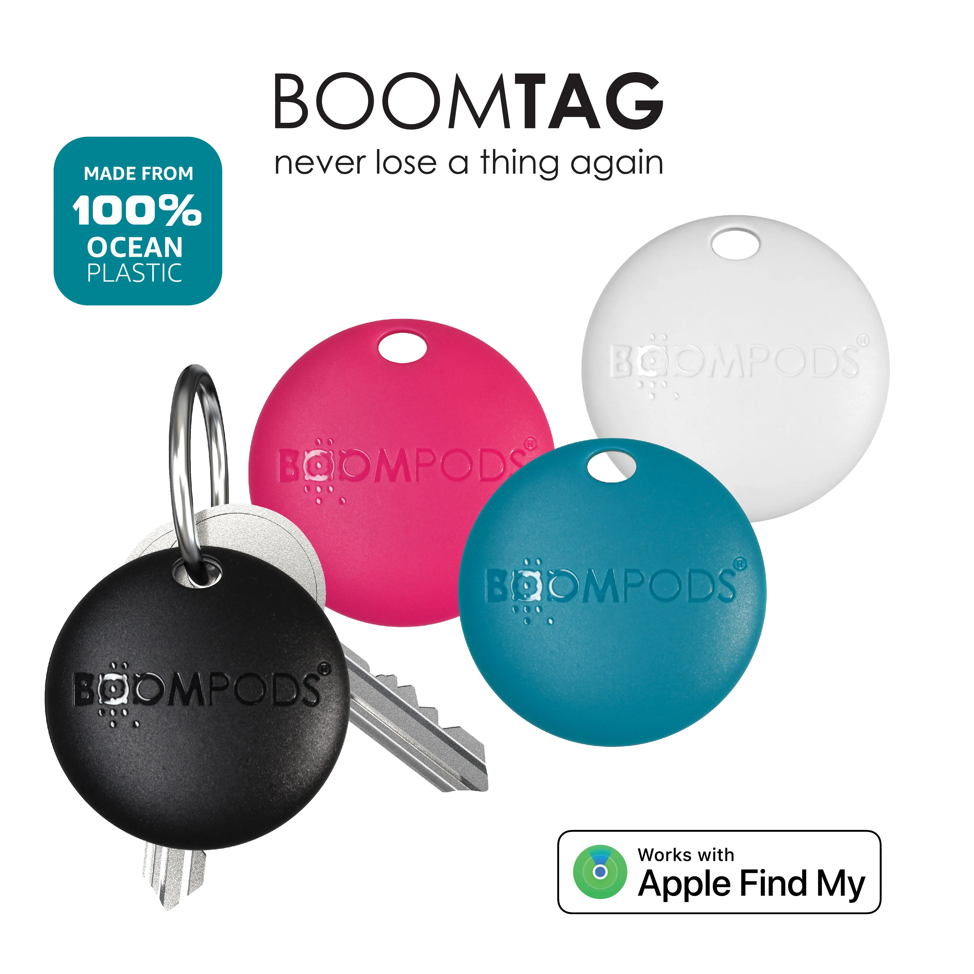 Smart Airtag Bluetooth Mini GPS Tracker Works With Apple Find My Anti-lost Device for Key,Wallet,Luggage,Pet Finder Only For IOS