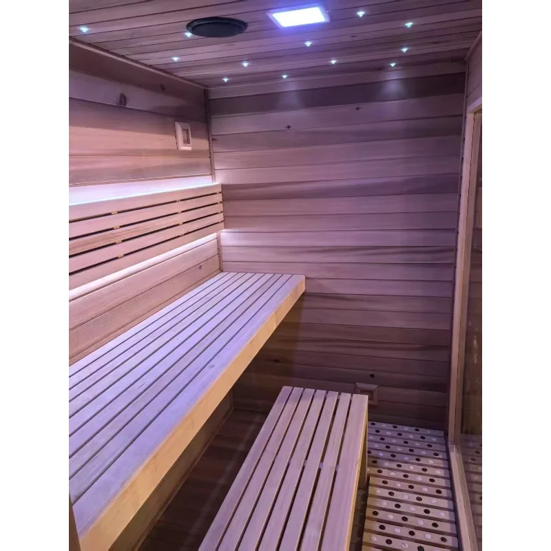 The Best Sauna Outdoor Triangular Spire Sauna Modern Style Dry Steam Home Sauna for 4-6 People Customized