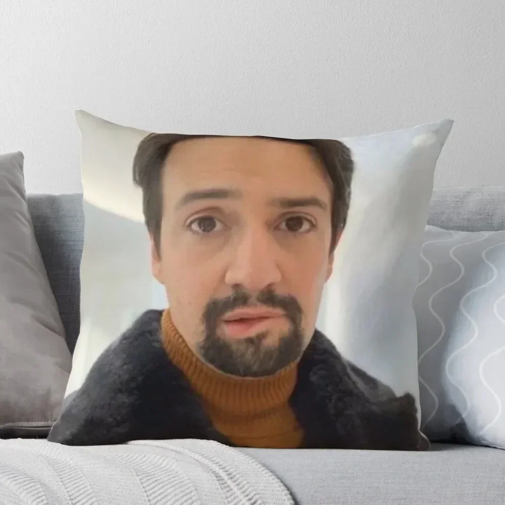 manuel miranda lip bite meme Throw Pillow Christmas Pillow Sofa Cushion pillow