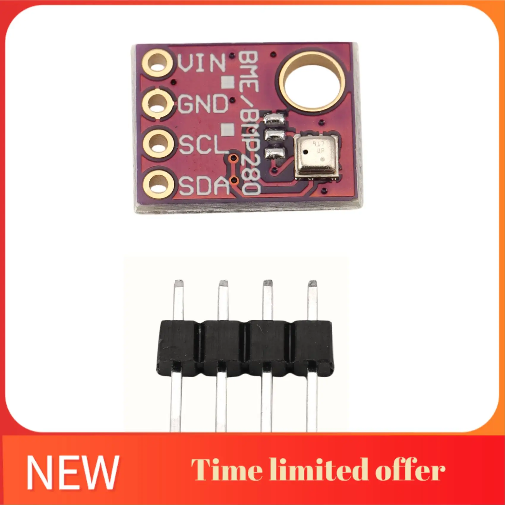 

A42T-BME280 5 В цифровой датчик температуры, влажности, барометрического давления, модуль датчика I2C SPI 1,8-5 В для Arduino