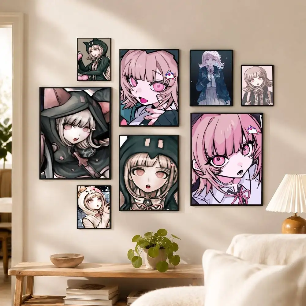 Game Danganronpa Chiaki Nanami Poster High Quality Dorm Living Room Aesthetic Wall Decoration Painting Stickers Gift