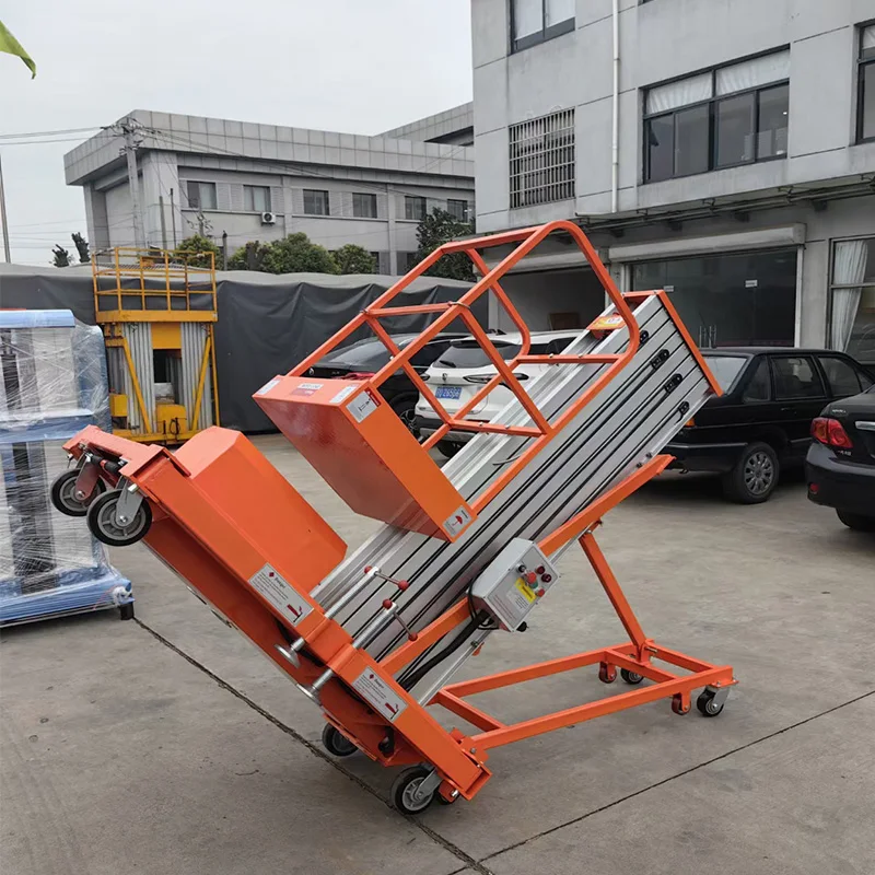 Eterlift Factory Direct Single Column Aluminum Alloy Lift, 4-16m Lifting Height 120kg-200kgElectric Hydraulic Lift Platform