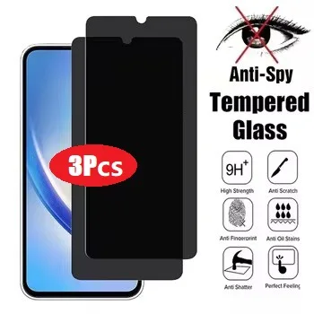 3Pcs Privacy Glass For Samsung Galaxy A07 A14 A15 A16 M13 F14 4G A53 A54 A71 A73 A90 F36 F42 F52 F54 F55 F56 5G Screen Protector