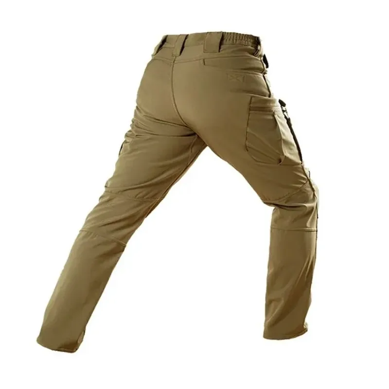 Ix7 pantalones de trabajo al aire libre para hombre, ropa de entrenamiento, resistente al desgaste, de felpa, resistente al agua, cálidos y agresivos