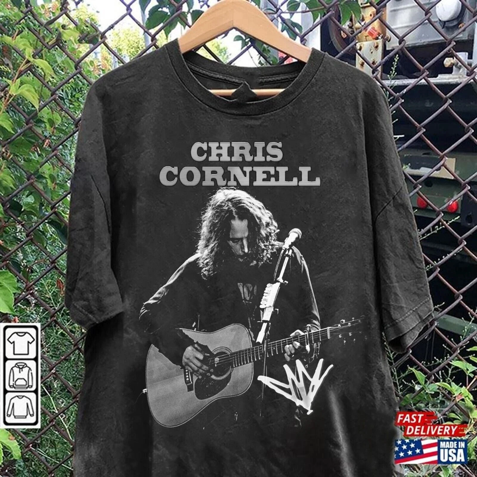Camiseta masculina de manga curta Chris Cornell, unissex, casual, folgada, para todas as estações, camiseta harajuku oversized.