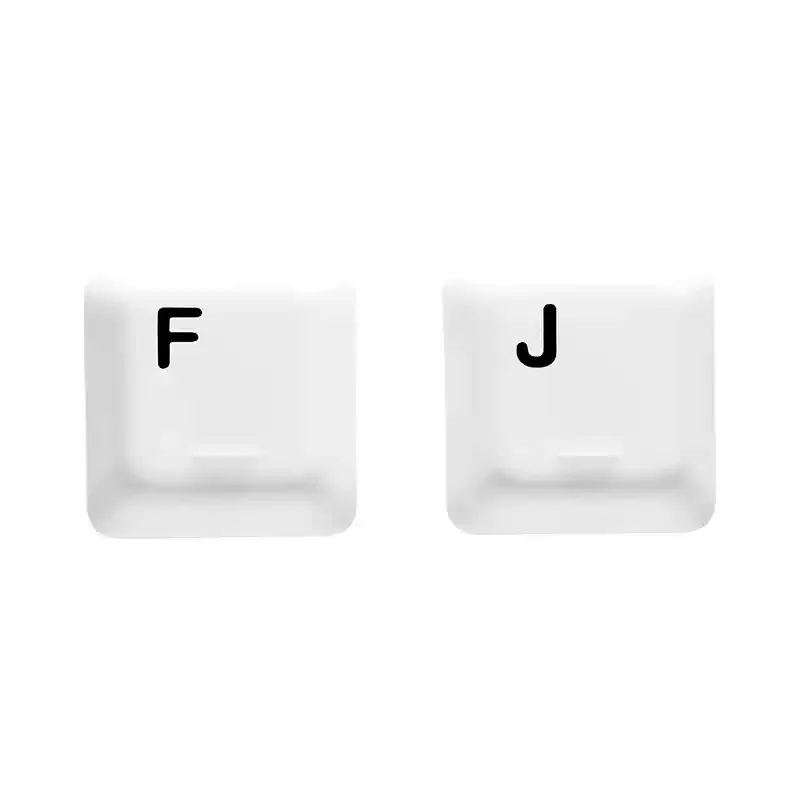 White Ceramic Keycap 2pcs FJ Custom Keycaps Cherry Profile Keycaps for Mechanical Keyboard Caps Key Caps PC Gamer Collect Gifts
