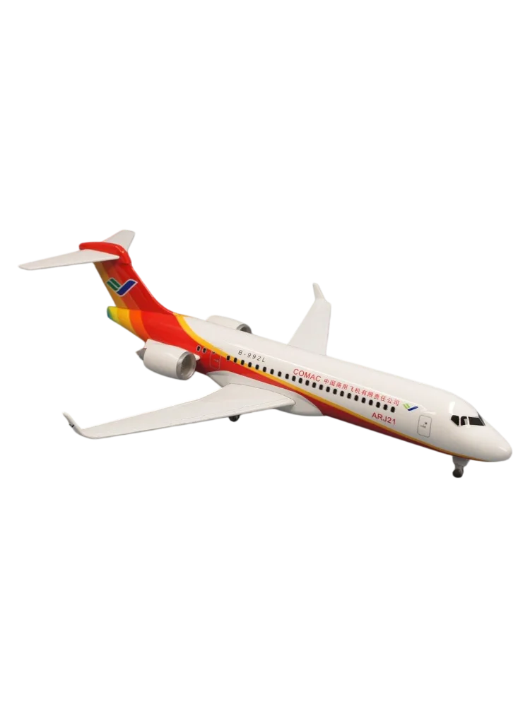 COMAC ARJ21 Red 1/400 Scale Diecast Metal 24cm, Civil Jet Model, Gift, Collectible Toy for Kids, for Adults, Miniature Items