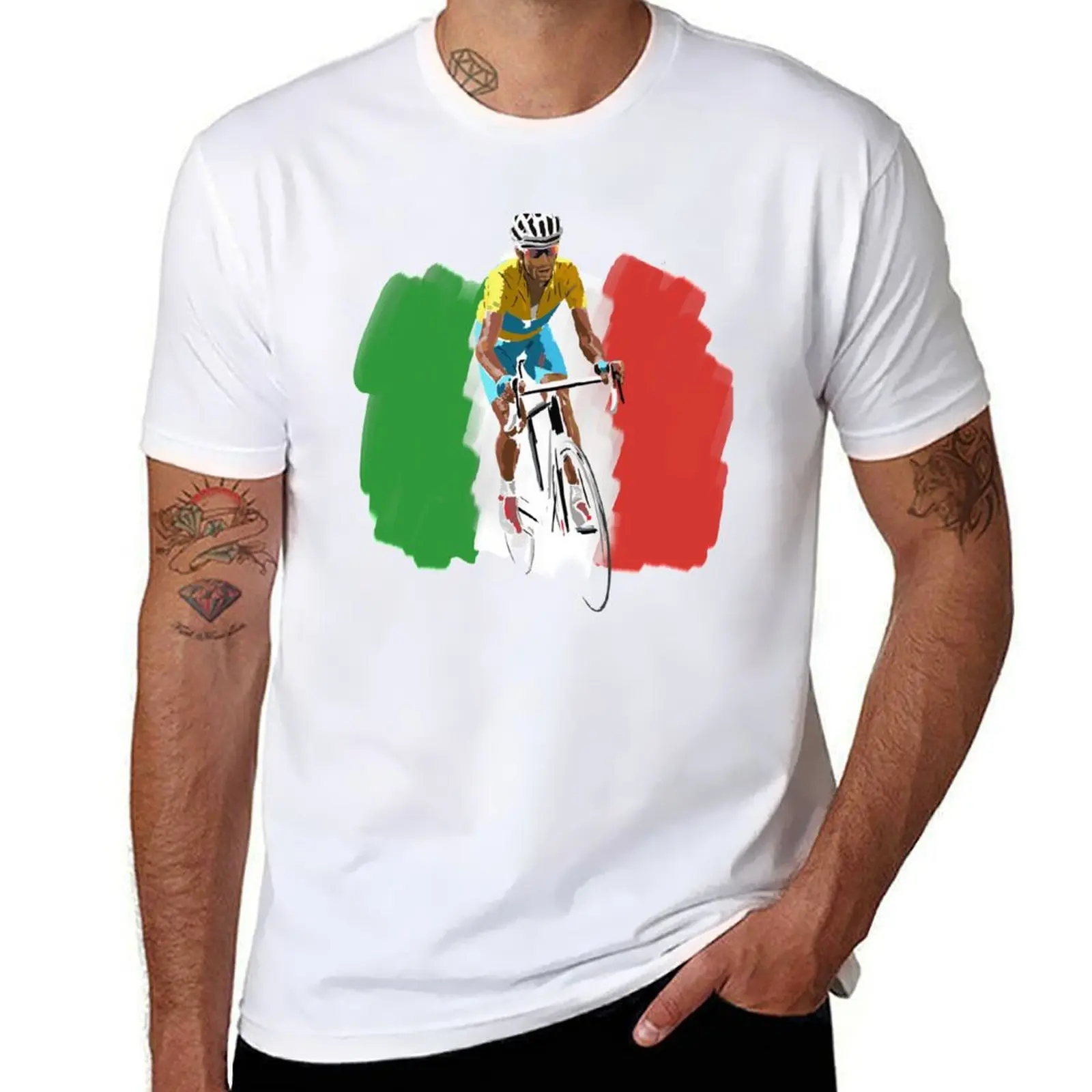 shirts Maillot shirt man shirt cotton Jaune t designer t men man 100% T-Shirt t Italy , funny Flag