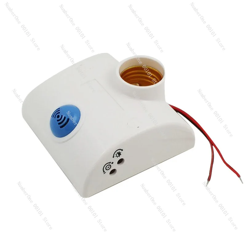 

220V Human Body Microwave Radar Induction Lamp Holder 86 Type Better than Voice Control Infrared Lamp Holder Induction Switch