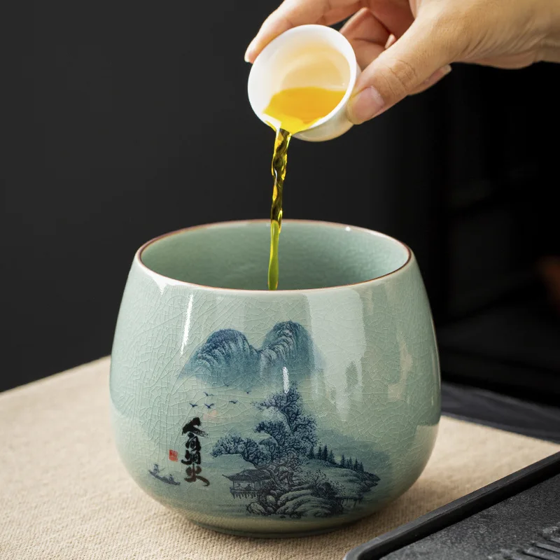 الشاي بقايا جرة الشاي غسل جرة شاي سيراميك النفايات جرة كبيرة سطح المكتب الشاي صب كوب الشاي غسل مجموعة حوض وعاء الشاي جيان شوي يوا