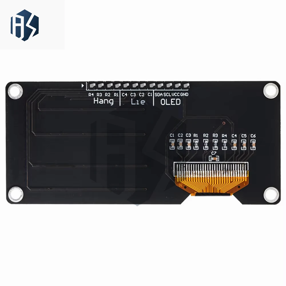 Tela OLED de 0,96 /1,3 polegadas SSD1106 SSD1315 com teclado 4x4 módulo de exibição de botão 16P módulo de tela para arduino