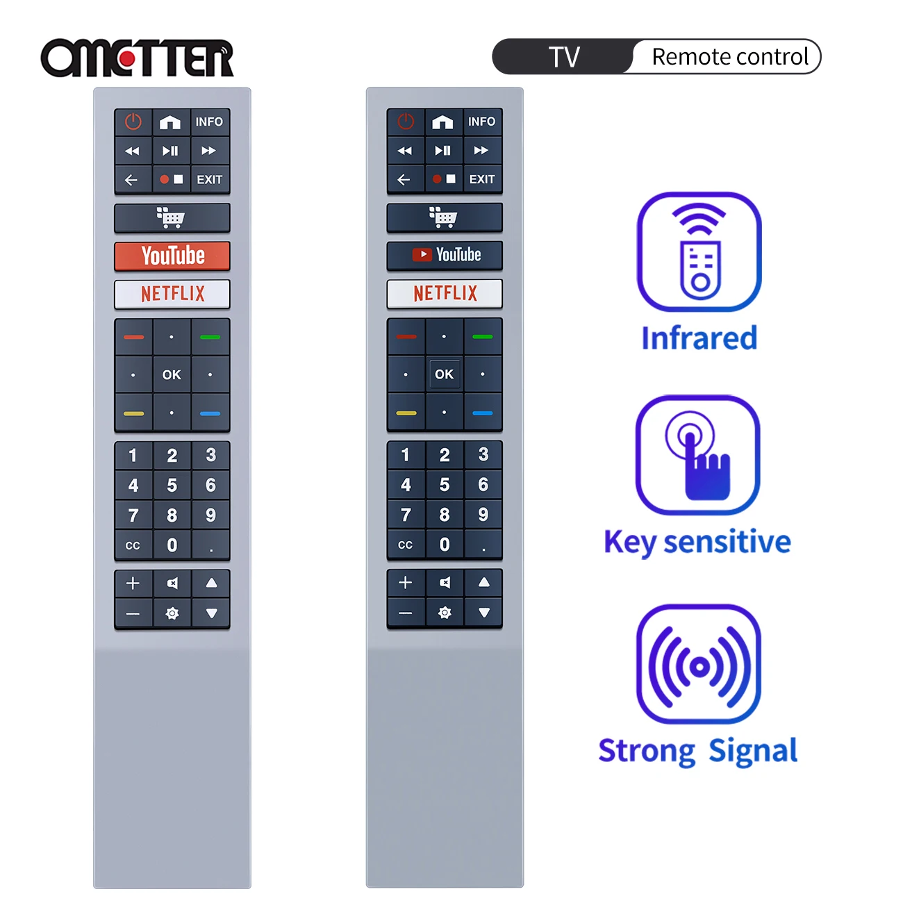 For AOC ATECH TV Remote Control RC4183901/03 RC4183906/03 RC4183901/01 RC4183906/01 398GR10BEACN003PH 43S5295  55U6295/78G