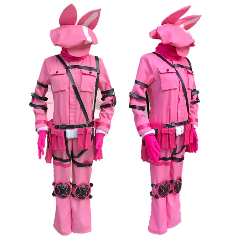 SBluuCosplay البديل GGO تأثيري Gun Gale Online Llenn للجنسين تأثيري حلي مع قبعة مجموعة كاملة
