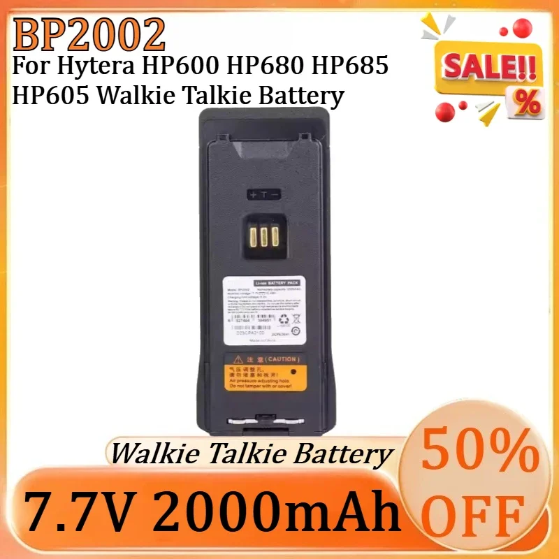 SWZY New BP2002 7.7V 2000mAh Walkie Talkie Battery for Hytera HP600 HP680 HP685 HP605 Walkie Talkie Battery