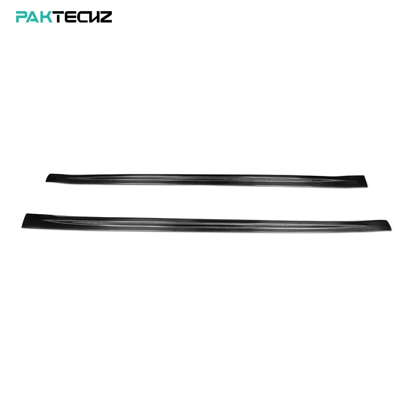 Paktechz Prepreg Carbon Fiber Parts Body Kit Side Skirts for Tesla Model 3