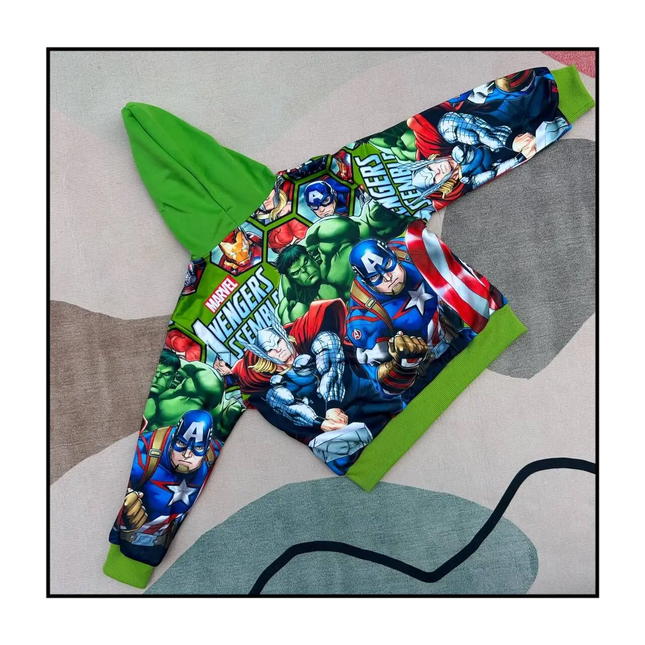 3-8Years New Spring Autumn Children The Hulk Costume girl Coats hoodie Jacket boys Captain Hooded Coat Kids Outwear Clothing