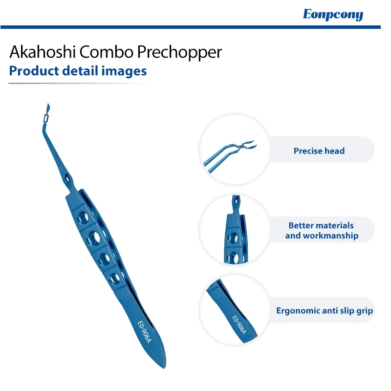 Akahoshi Combo Prechopper Titanium Alloy Phaco Nucleus Splitter Ophthalmic Instrument For Eye Cataract Microsurgery Tools