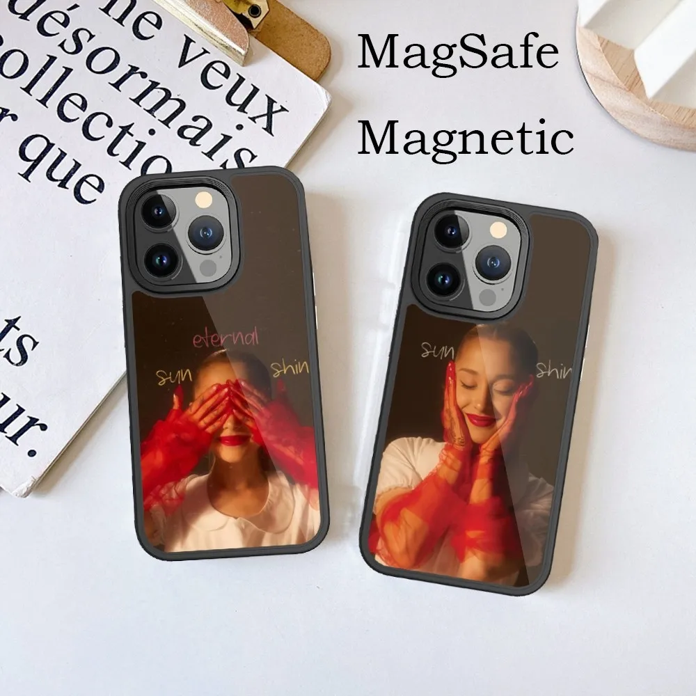 A-Ariana G-Grande Eternal Sunshine Phone Case For iPhone 15 14 13 12 11 Pro Max Plus Phone Magnetic for Macsafe Cases Cover