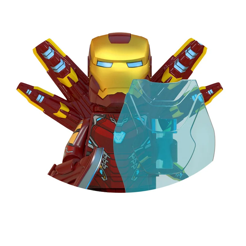 マーベルアイアンマン キャプテンアメリカ クラシックキャラクター ビルディングブロック ブリックトイ ミニモデル人形 子供の休日誕生日ギフト