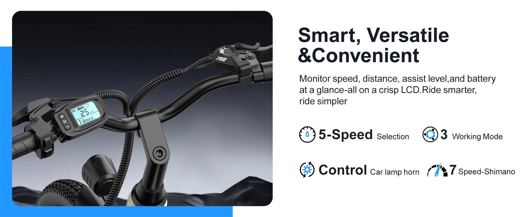 NFC Smart Unlock Erwachsenen-City-E-Bike 250W Bürstenloser Motor 36V13AH Batterie Vorderradaufhängung 24-Zoll-Reifen Max. 25km/h Urbanes Alltags-Elektrofahrrad – Detail 11