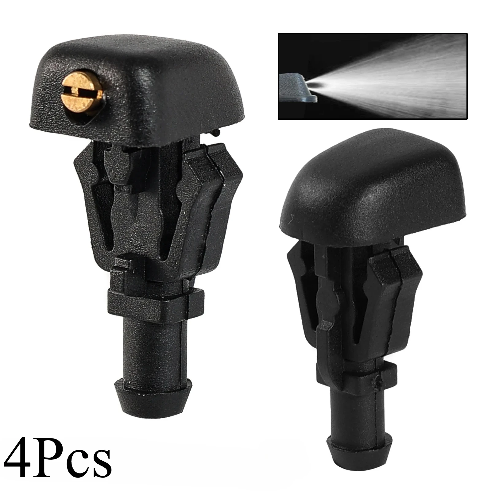 4Pcs Car Front Windscreen Wiper Washer Spray Jet Nozzle For Ford Crown Victoria Econoline For F-150 For Taurus X For Freestyle 5