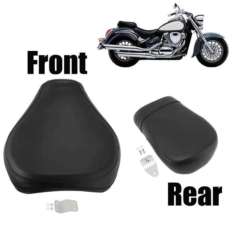 Motorcycle Front Rear Pad Seat Passenger Driver Cushion For Suzuki Boulevard C50 2004-2013 Intruder Volusia VL 400 800 2001-2004