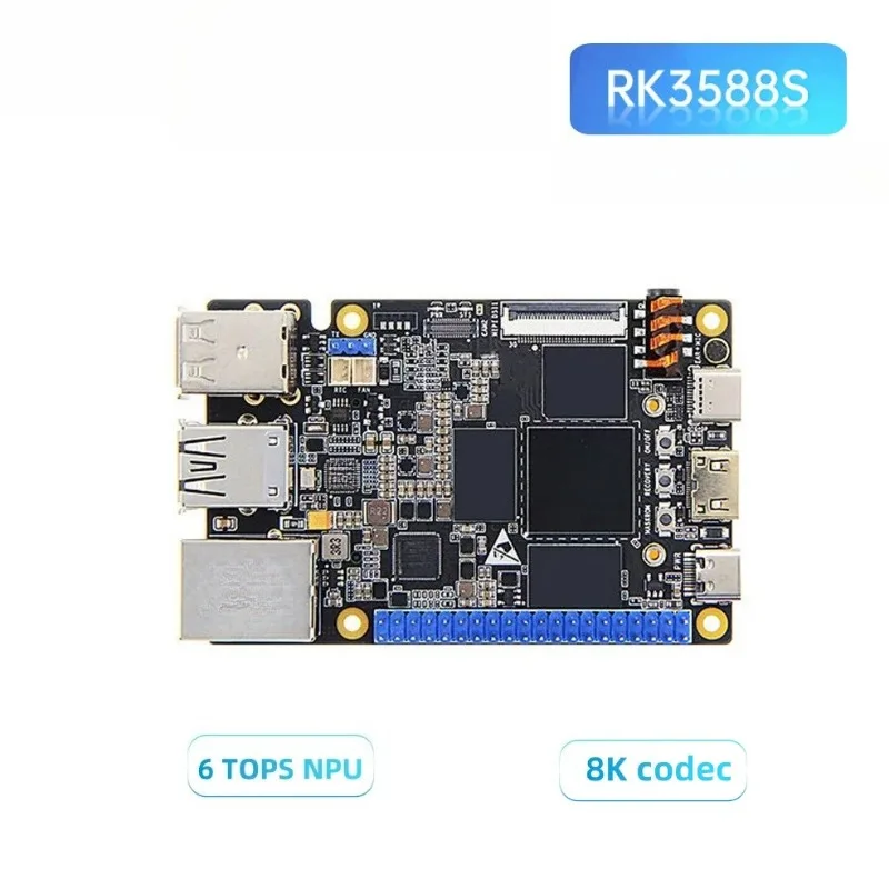 RK3588S Single Board Computer SBC 4-screen Output 2MIPI &DP 16GB RAM 8K Codec Linux Development Board for Edge Computing