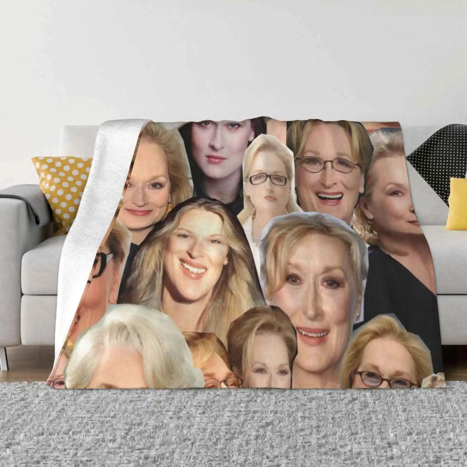 Streep Tease For Home Sofa Bed Camping Car Plane Travel Portable Blanket Meryl Streep Rhys Nicholson Phone