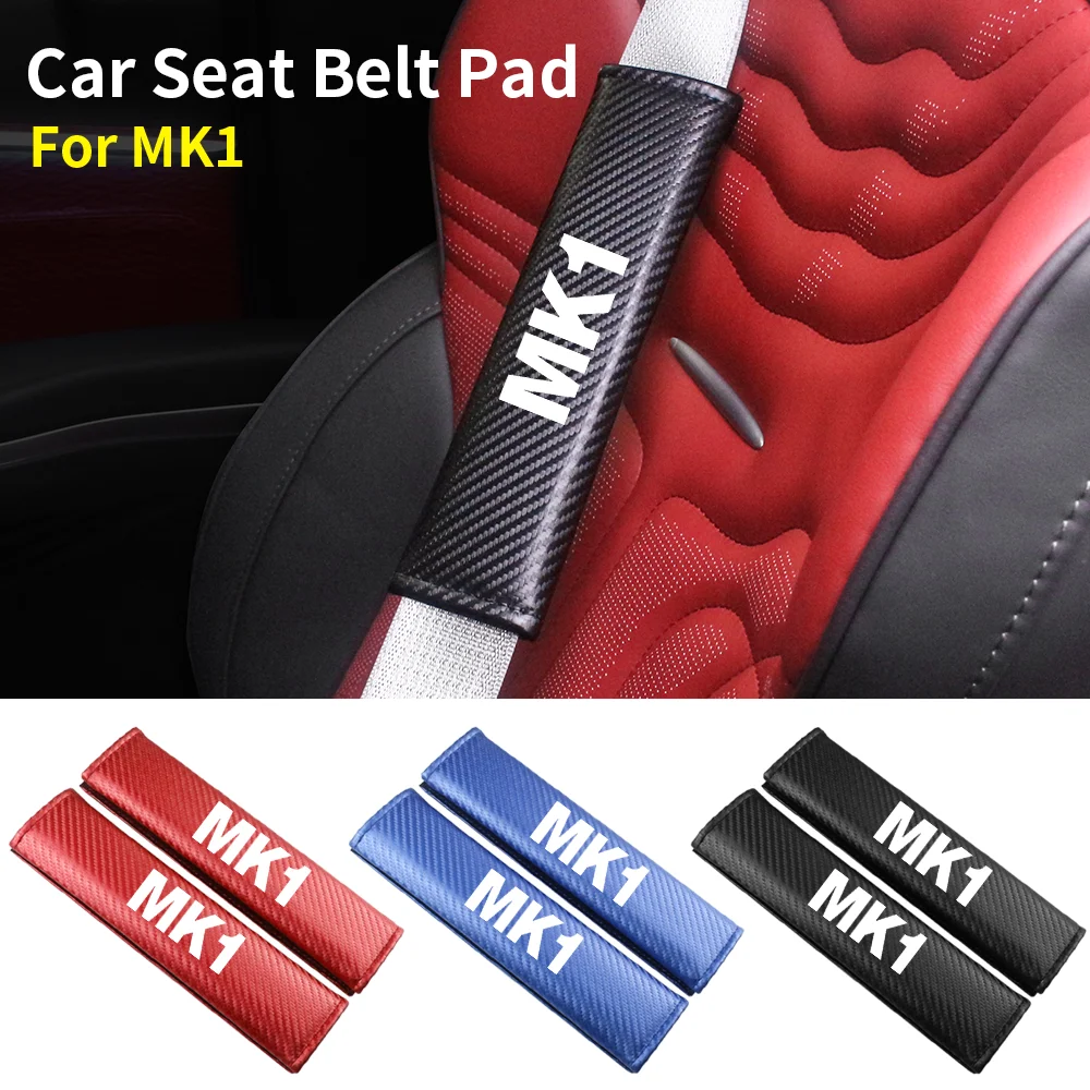 

Car Safety Seat Belt Shoulder Protector Cover Breathable Protection Safety Belt Padding Pad For Ford MK1 Auto Accessories