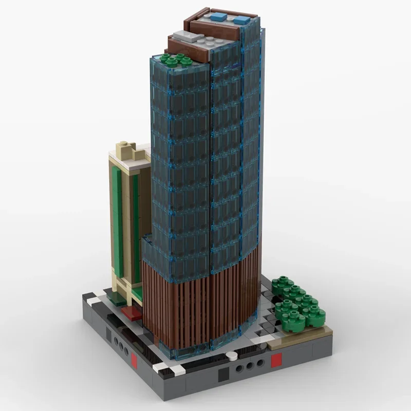 Street View Model Moc Building Blocks Embassy Suites Model Technology Brick DIY Assembly Construction Toy Holiday Gifts