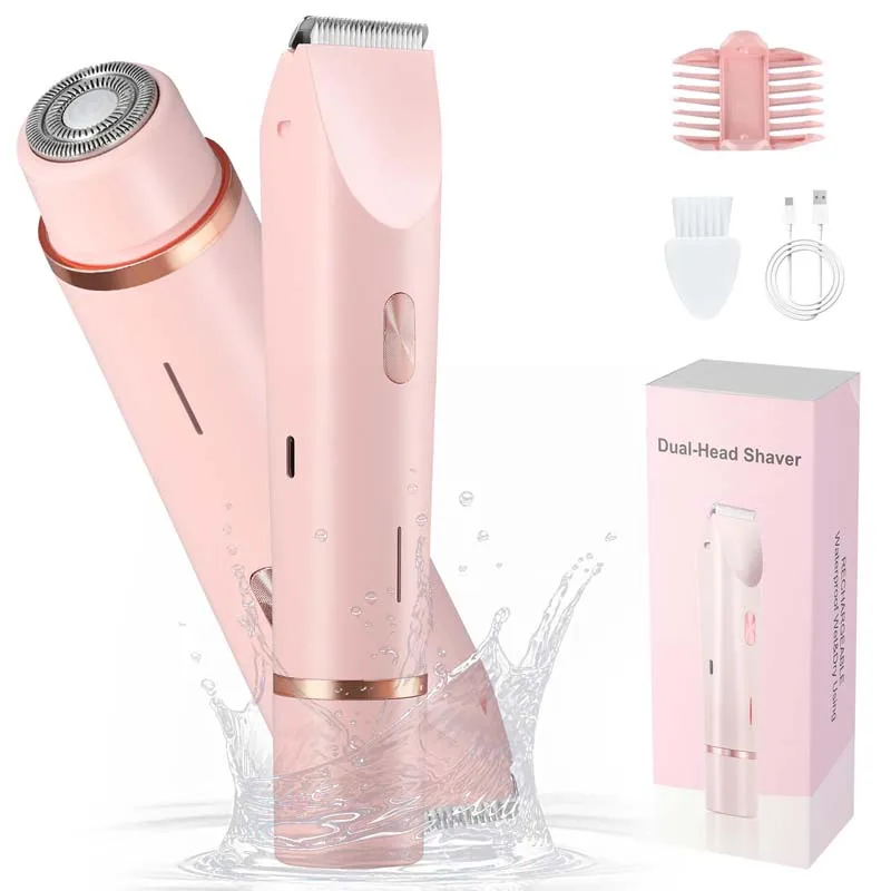 

Beauty Epilator Product Dual Head Electric Razor Women Shaver for Easily Remove Women Leg Hair Trimmer