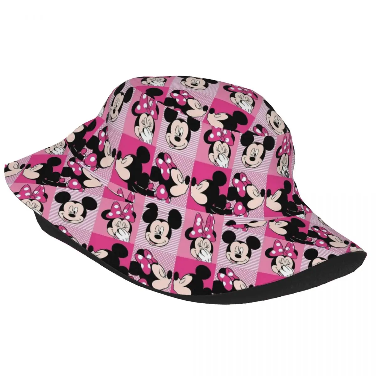 Unisex Bucket Hat Mickey Minnie Mouse Vocation Getaway Headwear Packable Outdoor Sport Fishing Hat Panama Hat Gift