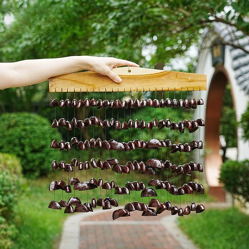 Nutshell أجراس الرياح داخلي في الهواء الطلق معلقة الصوت حزمة جرس التأمل Diatonic شفاء العلاج Handbell الاسترخاء جرس الرياح