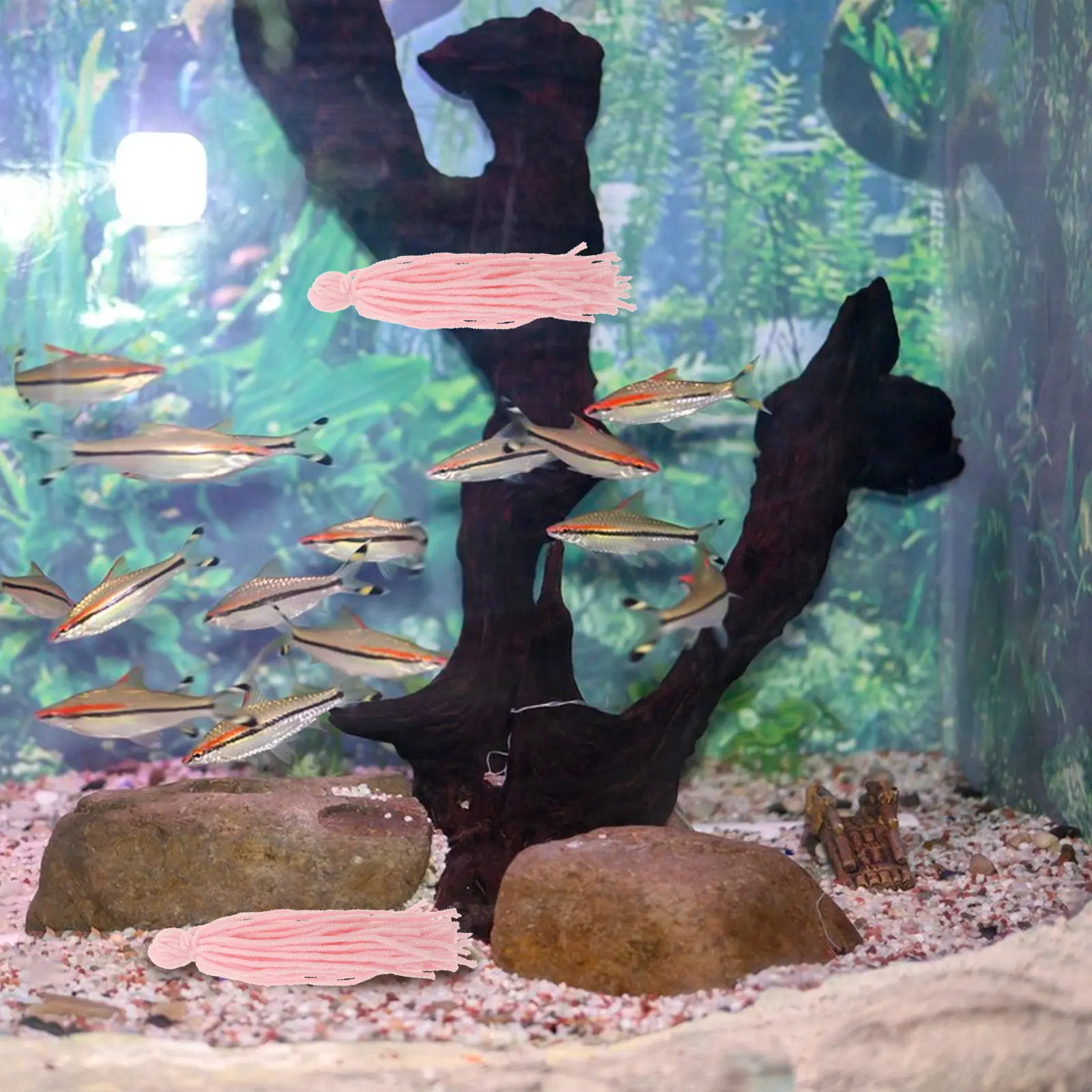 

10Pcs Aquarium Spawning Mop Fish Breeding Mop for Colorful Fish Shrimp Farming Egg Attachment Hiding Spot Resting Area