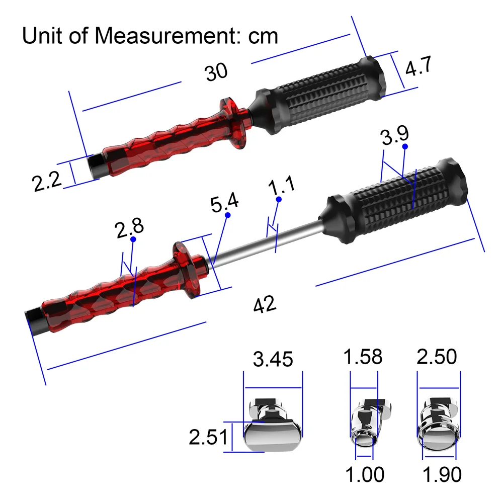 WOYO PDR100 Handgriff Auto Blechwerkzeuge Dent Puller mit Laschen Set Auto pdr100 Dent Repair Tools für alle Autos