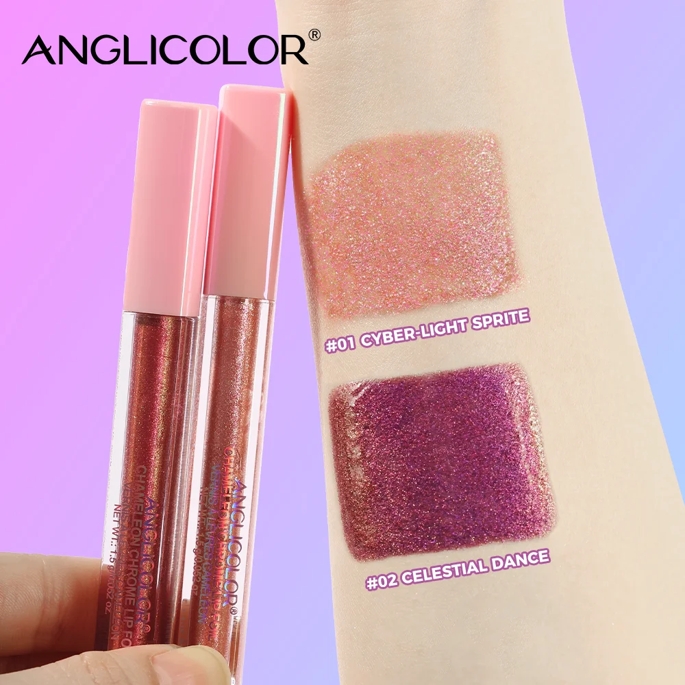 High-Shine Pearlescent Lip Gloss Set – Easy-to-Apply, Long-Wearing Shimmer Lip Color, Includes Gentle Makeup Remover for Lips