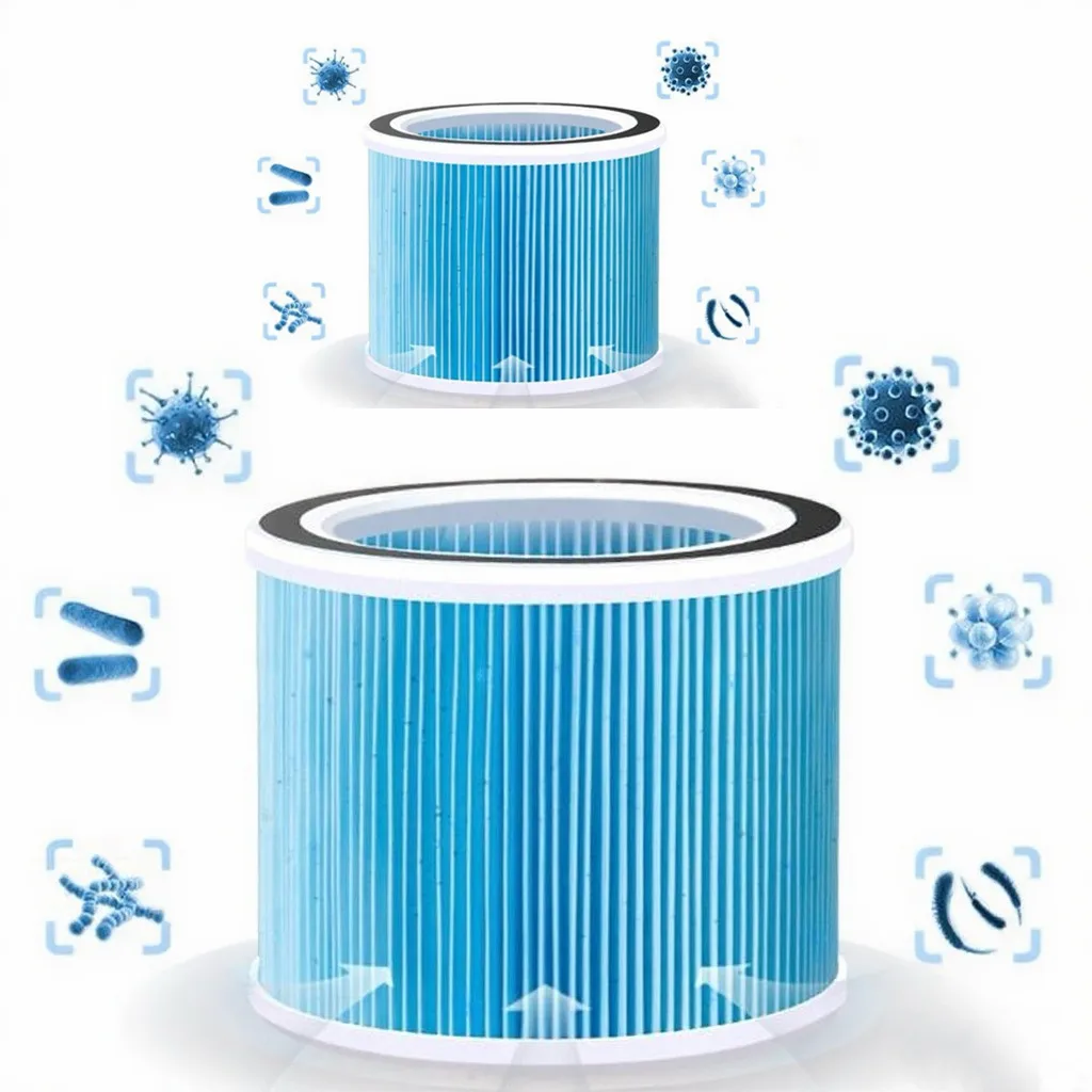 2028J Original NDC-025 Nail Dust Collector Filter Sterilization Strong Adsorption Pedicure Vacuum Dust Cleaner Filter Reusable