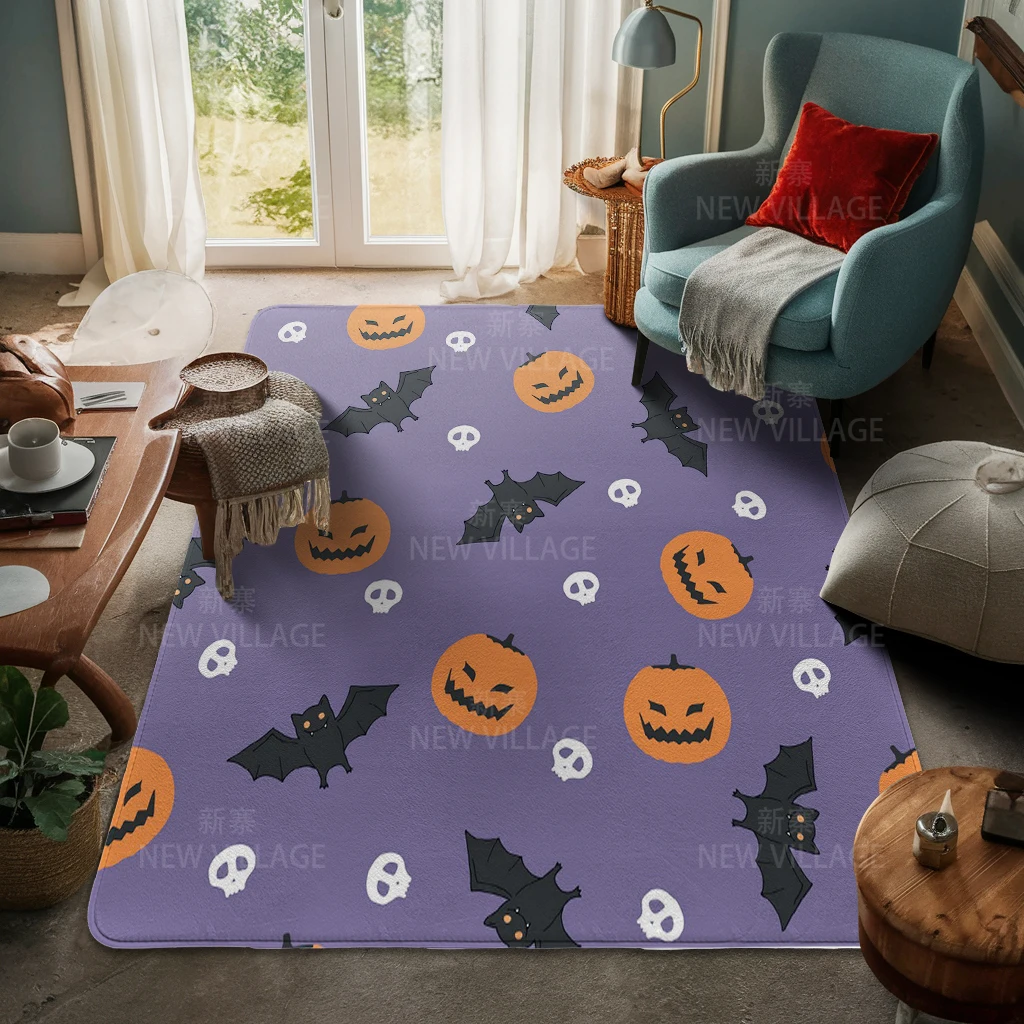 House entrance carpet Home door mat Living Room Bath Foot bathroom non-slip water absorption rugs bath Halloween Autumn Pumpkin