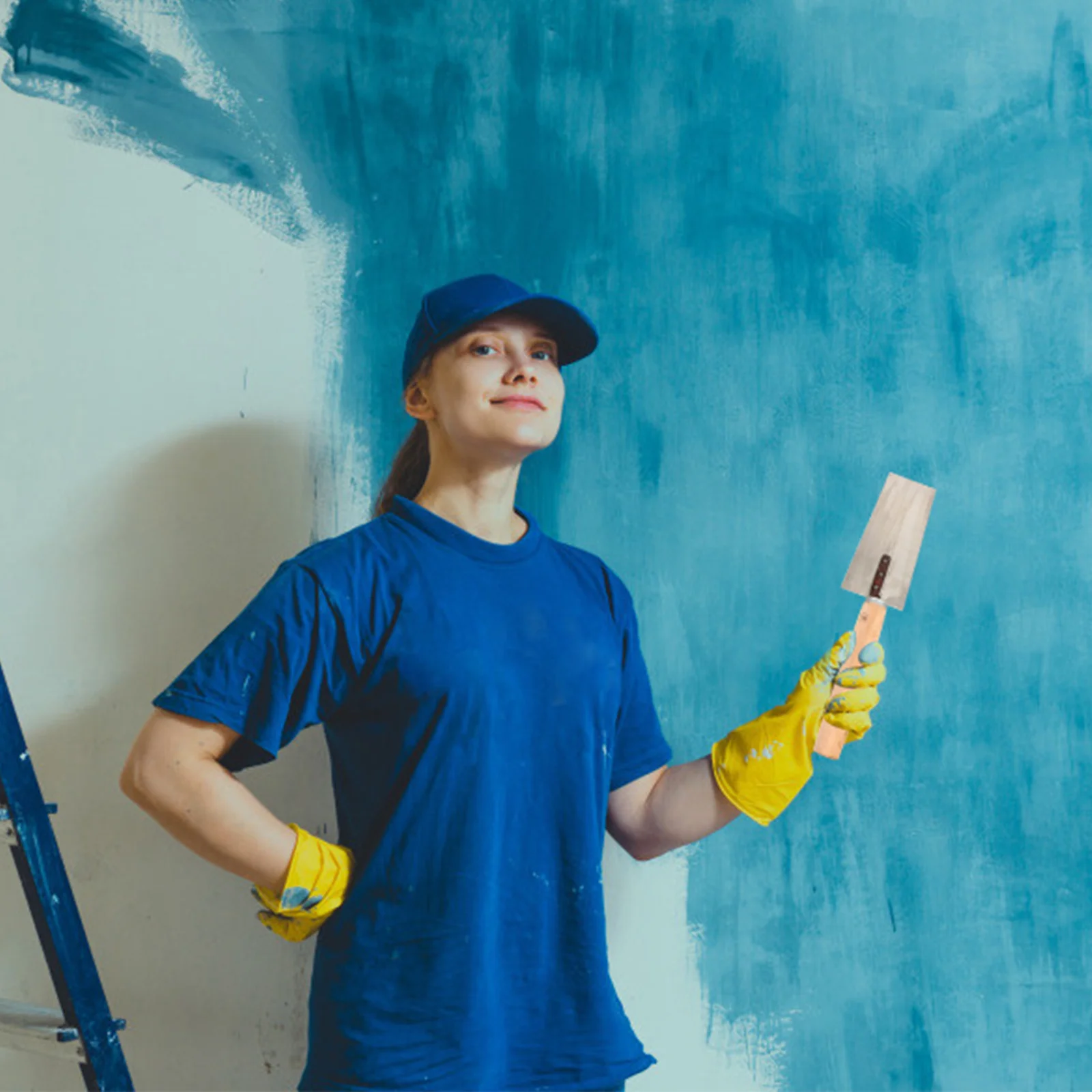 

1Set Plaster Trowel Tool Kit Stainless Steel Wooden Handle Professional Cement Brick Gauging Putty Cutter Bricklaying