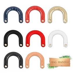 1PC U Shape Bag Handles Detachable PU Leather Handbag Short Bag Strap Handmade Purse Handles Replacement Belt DIY Accessories