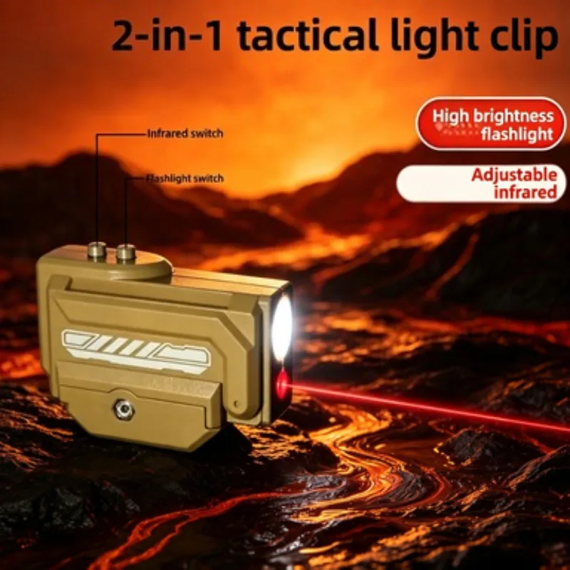 Multi Scene Use Dual Light Toy Accessory 20MM Adjustable Width Base Red Glow & Mini Lighting Parts