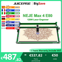 NEJE Max 4 E80 Laser Engaver Powerful 120W Powerful CNC Laser Engaving Machine Wood Cutting Machine With GRBL Wireless Control