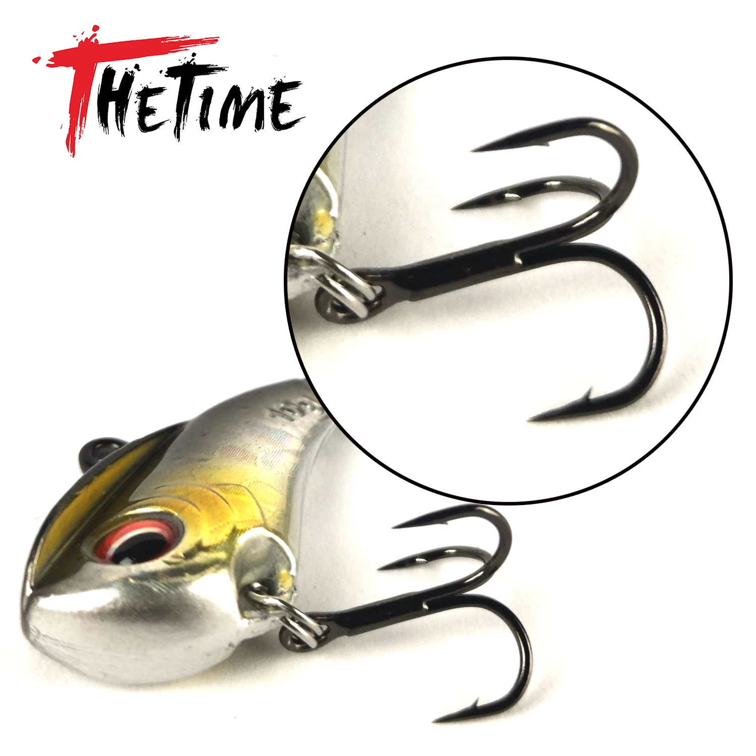 THETIME-señuelo giratorio de Metal para pesca de lubina, cebo Artificial con cuchara giratoria, Crankbait, plantilla vibratoria, JINLIN, VIB,