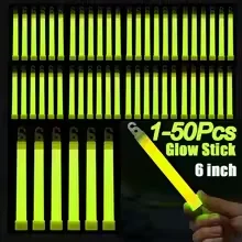 Concert Party Light Stick 6 Inch Outdoor Emergency Glow Sticks Waterproof with Hook Hiking Camping Equipment