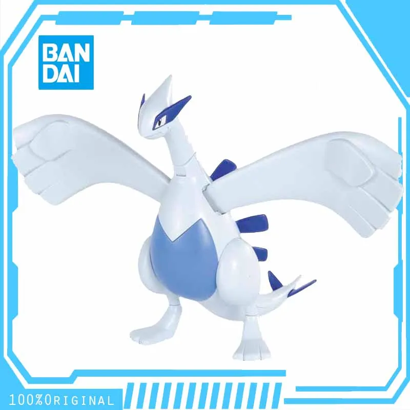 

In Stock BANDAI Original ANIME Pokémon Lugia Assembly Plastic Collectible Model Action Toy Figures Gift for Children