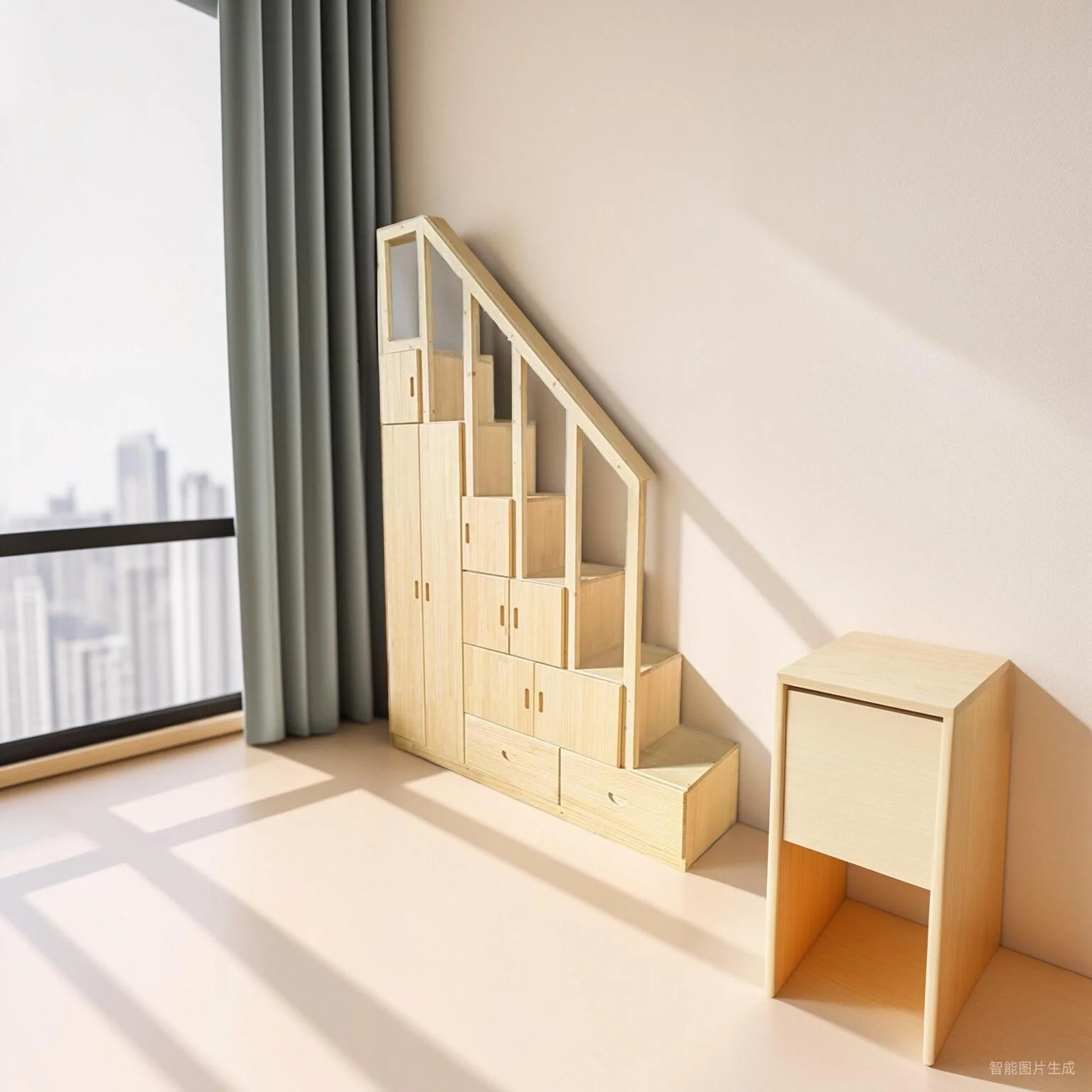 

Solid wood step cabinet sold separately upper and lower beds mother and child beds staircase with wardrobe